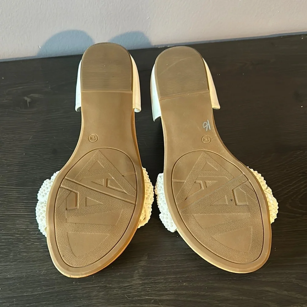 White Braided Sandals